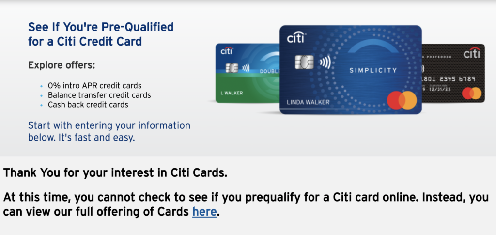 How to get preapproved for a Citi card - CreditCards.com