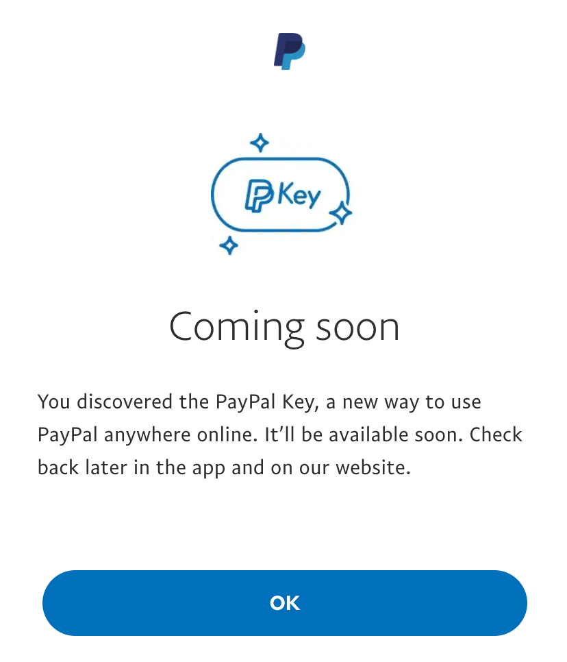 paypal key